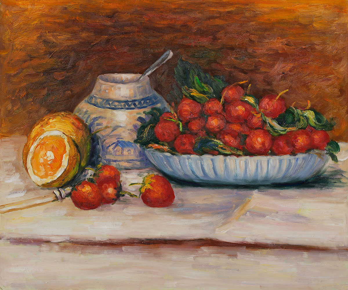 Strawberries by Pierre Auguste Renoir - Click Image to Close